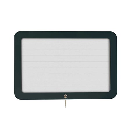 United Visual Products Sliding Door Wood Corkboard, 48"x36", Waln, UV9003OCS-WALNUT-DRKSPR UV9003OCS-WALNUT-DRKSPR